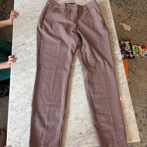 Express Mid Rise Columnist Ankle Houndstooth Pants